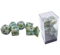 Chessex Dice: 7 Set Mega-hedral Festive Waterlily White CHX22409